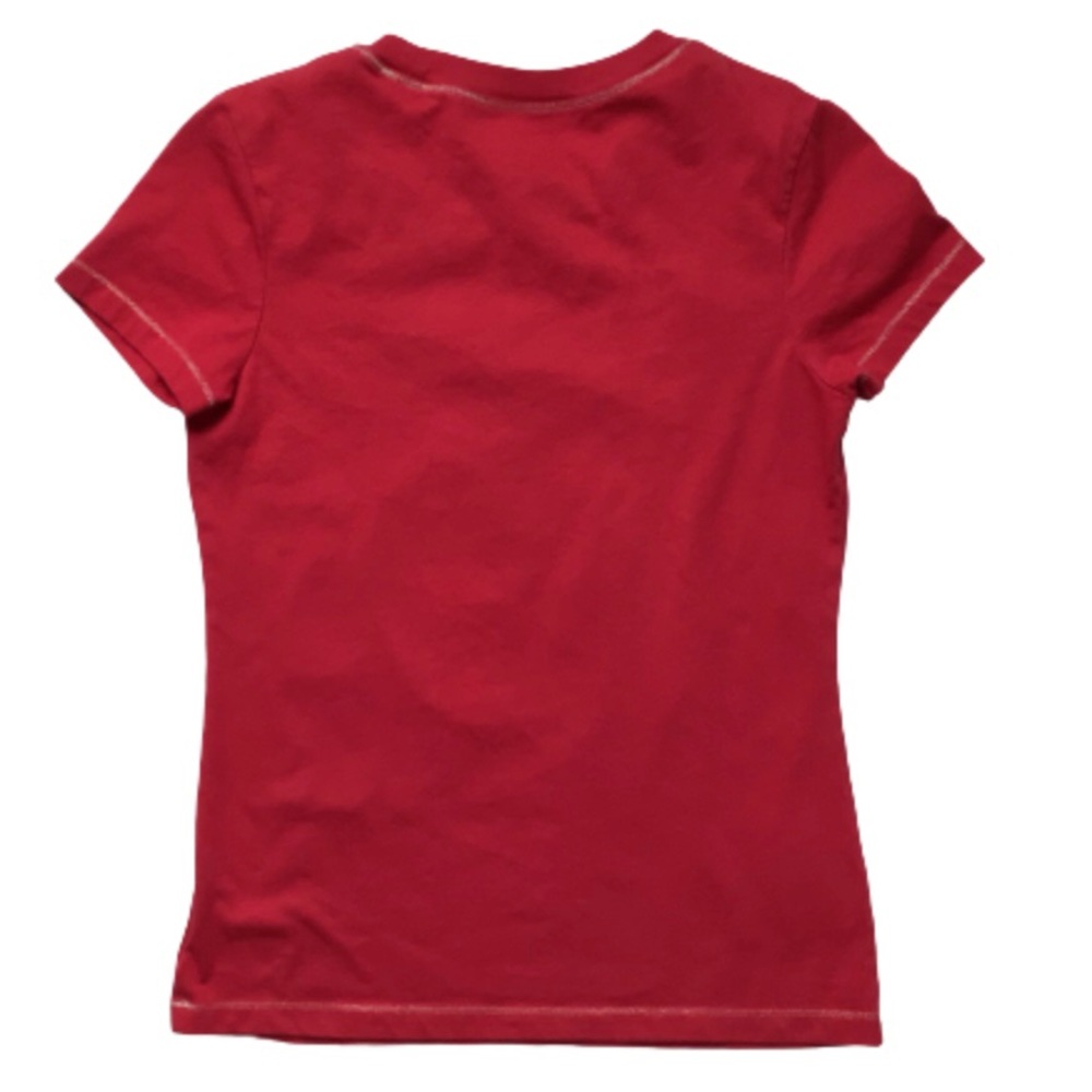 Disney Parks Red Christmas Mickey & Minnie Tee XS - Picture 2 of 10